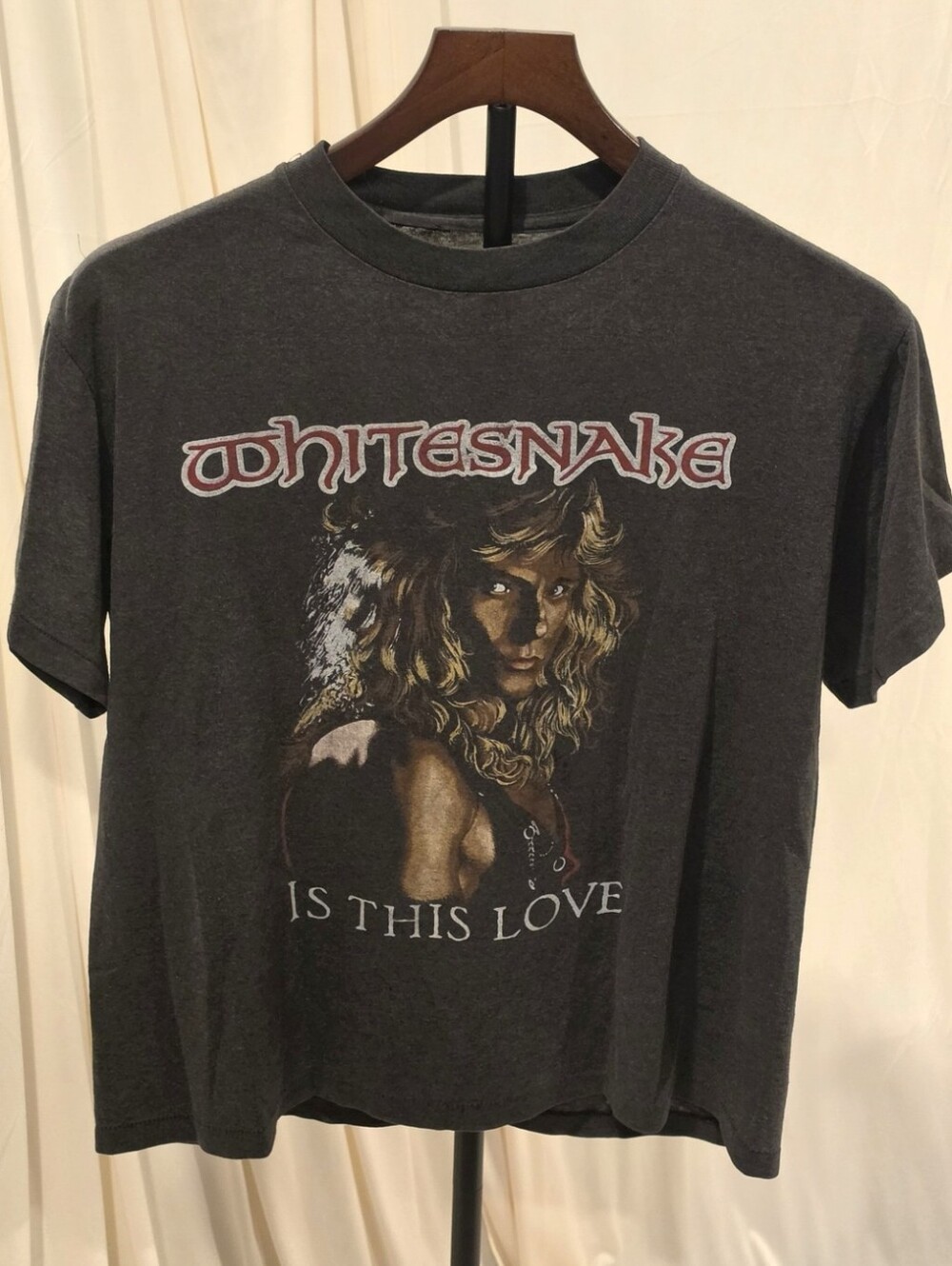 Vintage 1987 Whitesnake Is This Love T Shirt 80s Rock Band In Still Of Night XL